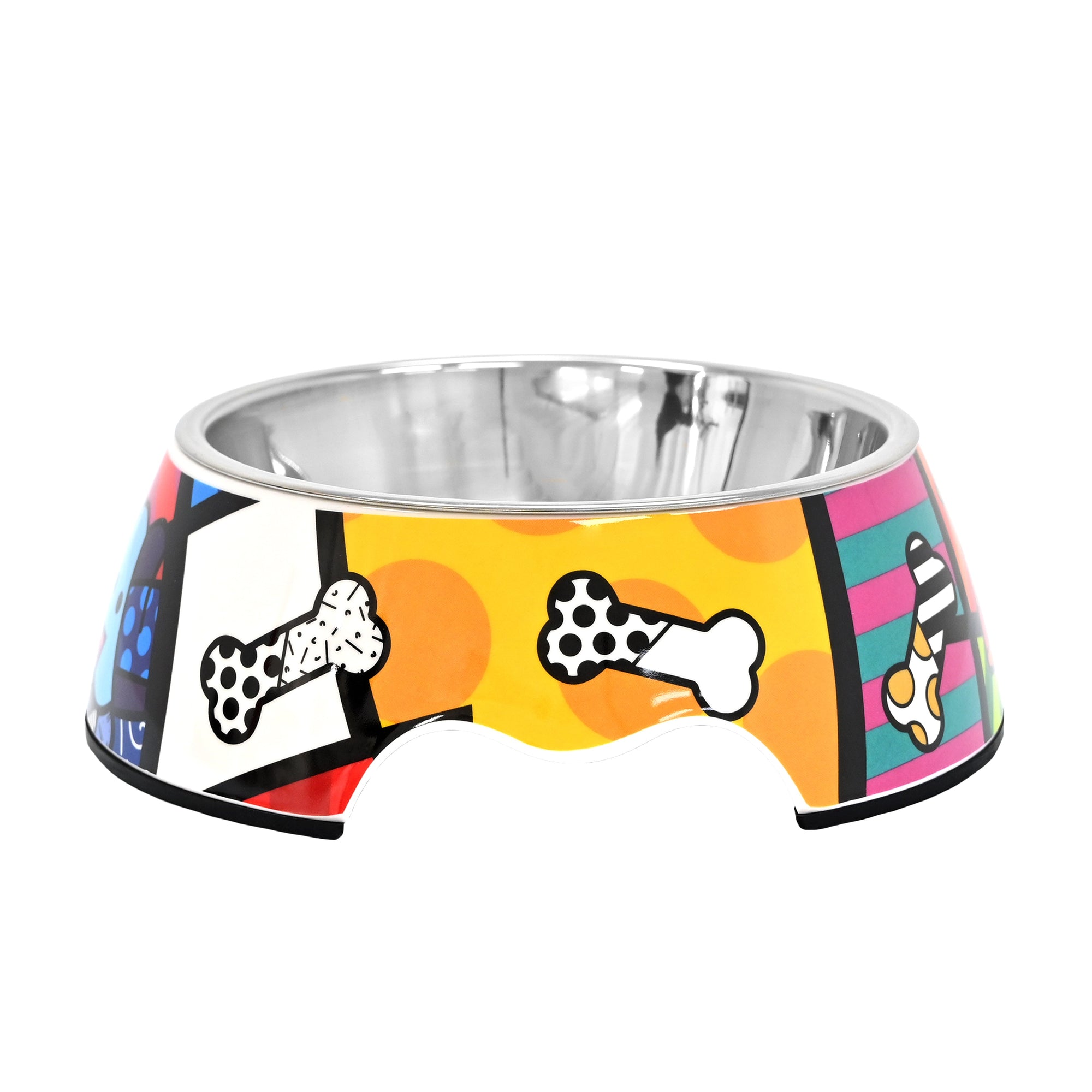 Britto Dog Landscape Bowl – Stainless Steel - Shop Britto