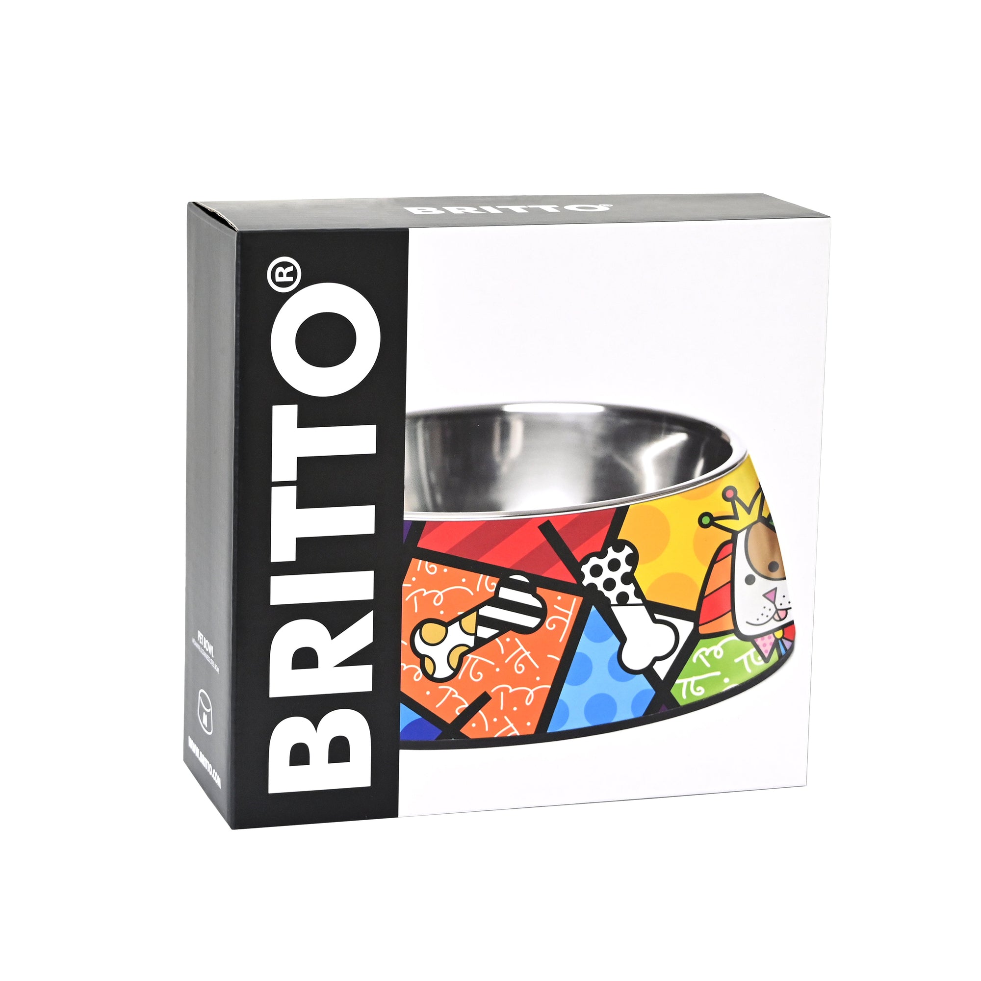 Britto Dog Landscape Bowl – Stainless Steel - Shop Britto