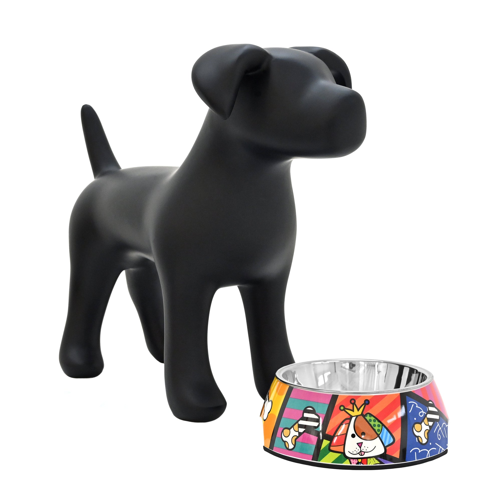 【BRITTO】ペット用フードボウルLサイズ〜Doog Landscape〜 Britto Dog Landscape Bowl – Stainless Steel - Shop Britto