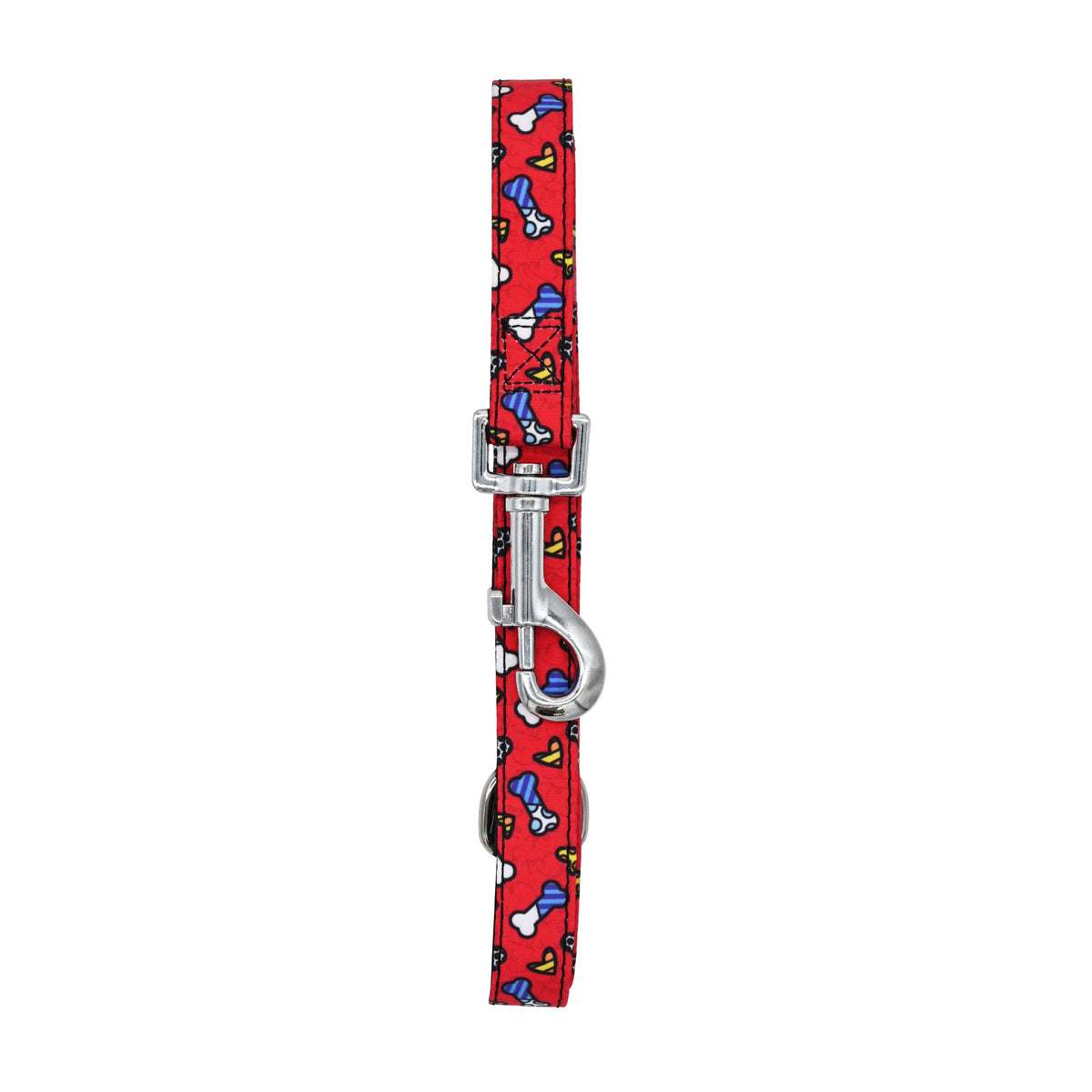 BRITTO® PET Collar and Leash - Red Bones and Hearts