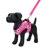 BRITTO® PET Small Dog Harness and Leash  - Pink Bones and Hearts