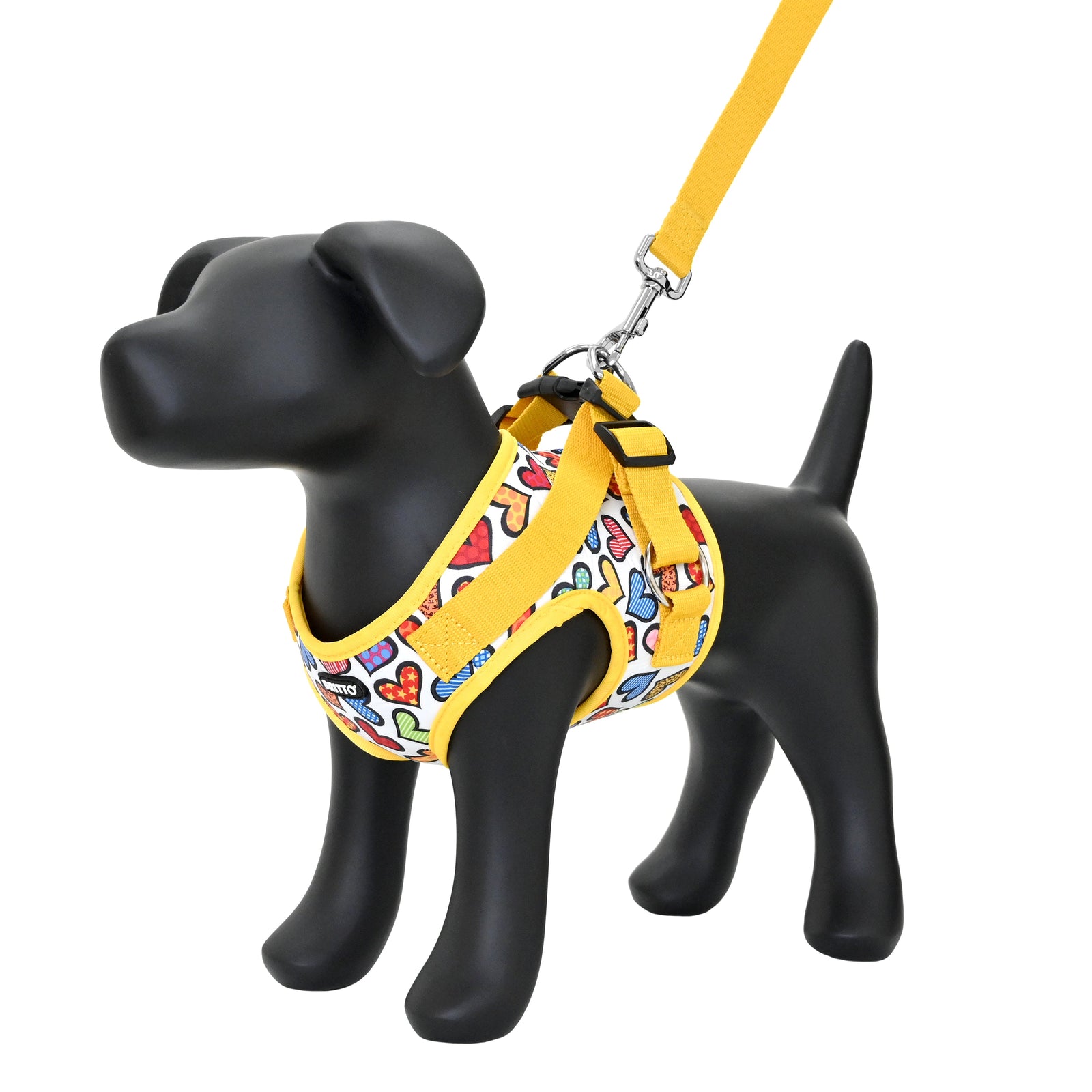 BRITTO® PET Small Dog Harness and Leash - Hearts