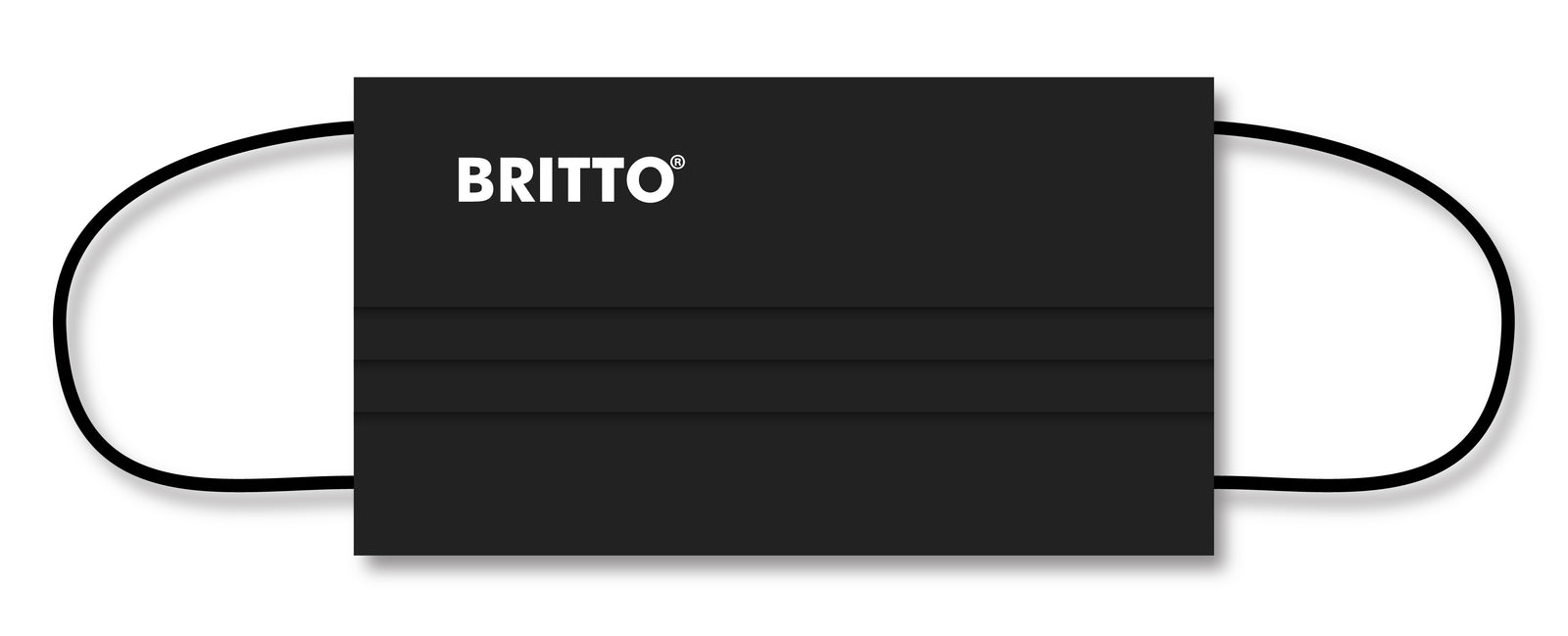 BRITTO® Limited Edition - Double Layer Face Mask - BRITTO (BLACK) 5-PACK