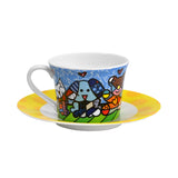 BRITTO® TEA CUP & SAUCER PLATE - Best Friends