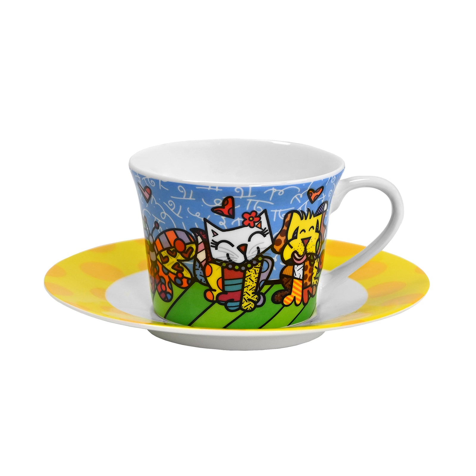 Best Friends - Britto Tea Cup & Saucer