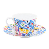 BRITTO® COFFEE CUP & SAUCER PLATE - Britto Brush Strokes