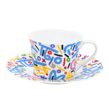 BRITTO® COFFEE CUP & SAUCER PLATE - Britto Brush Strokes