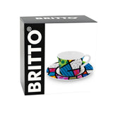 BRITTO® TEA CUP & SAUCER PLATE - Colorful Landscape