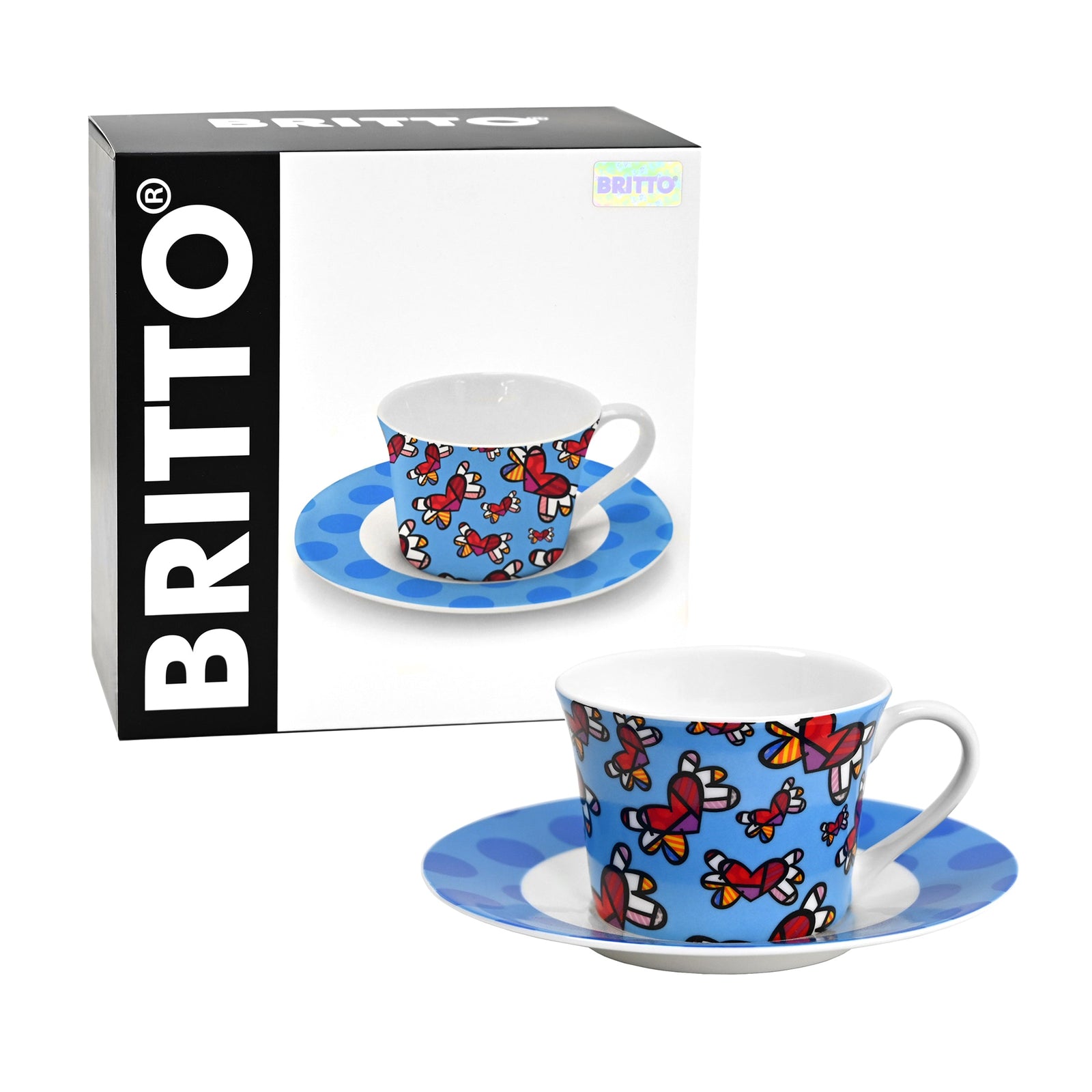 BRITTO® TEA CUP & SAUCER - Love is in the Air