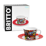 BRITTO® TEA CUP & SAUCER PLATE - Nature in Harmony