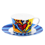 BRITTO® TEA CUP & SAUCER PLATE - New Day
