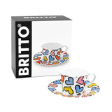 BRITTO® COFFEE CUP & SAUCER PLATE - Hearts