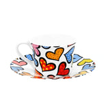 BRITTO® COFFEE CUP & SAUCER PLATE - Hearts