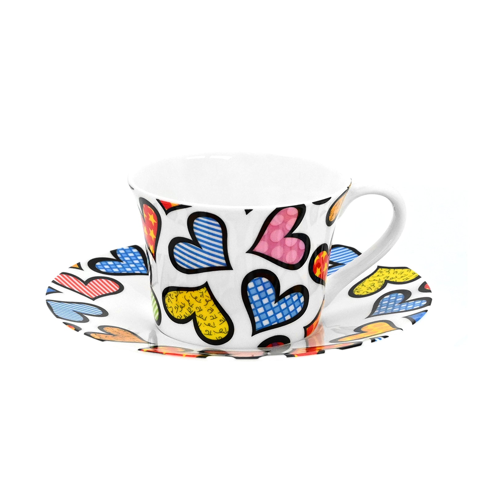 BRITTO® TEA CUP & SAUCER - Hearts