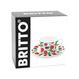 BRITTO® TEA CUP & SAUCER PLATE - Roses