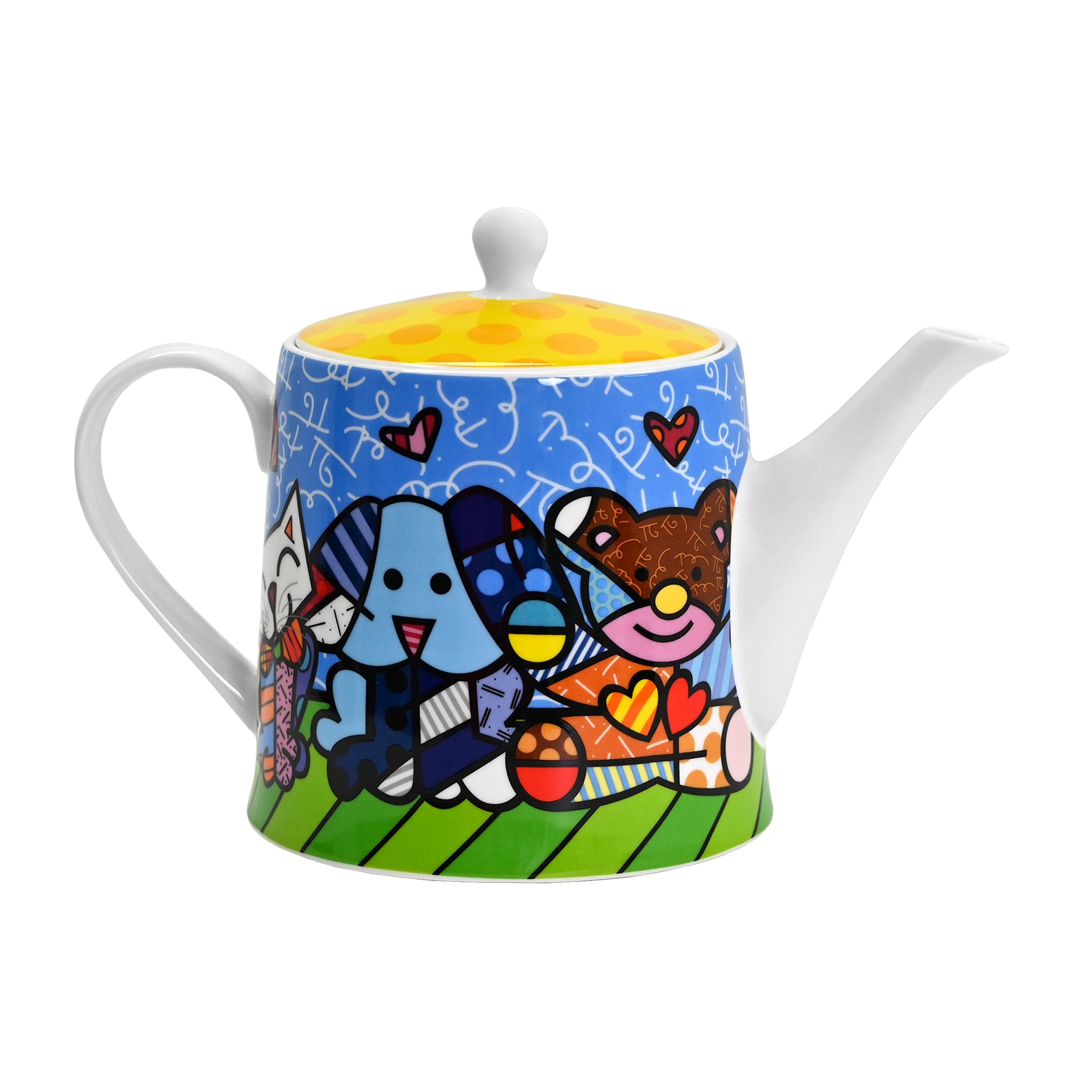 Théière ROMERO BRITTO BONE CHINA A NEW DAY HEART DESIGN Théière ROMERO BRITTO BONE CHINA A NEW DAY HEART DESIGN