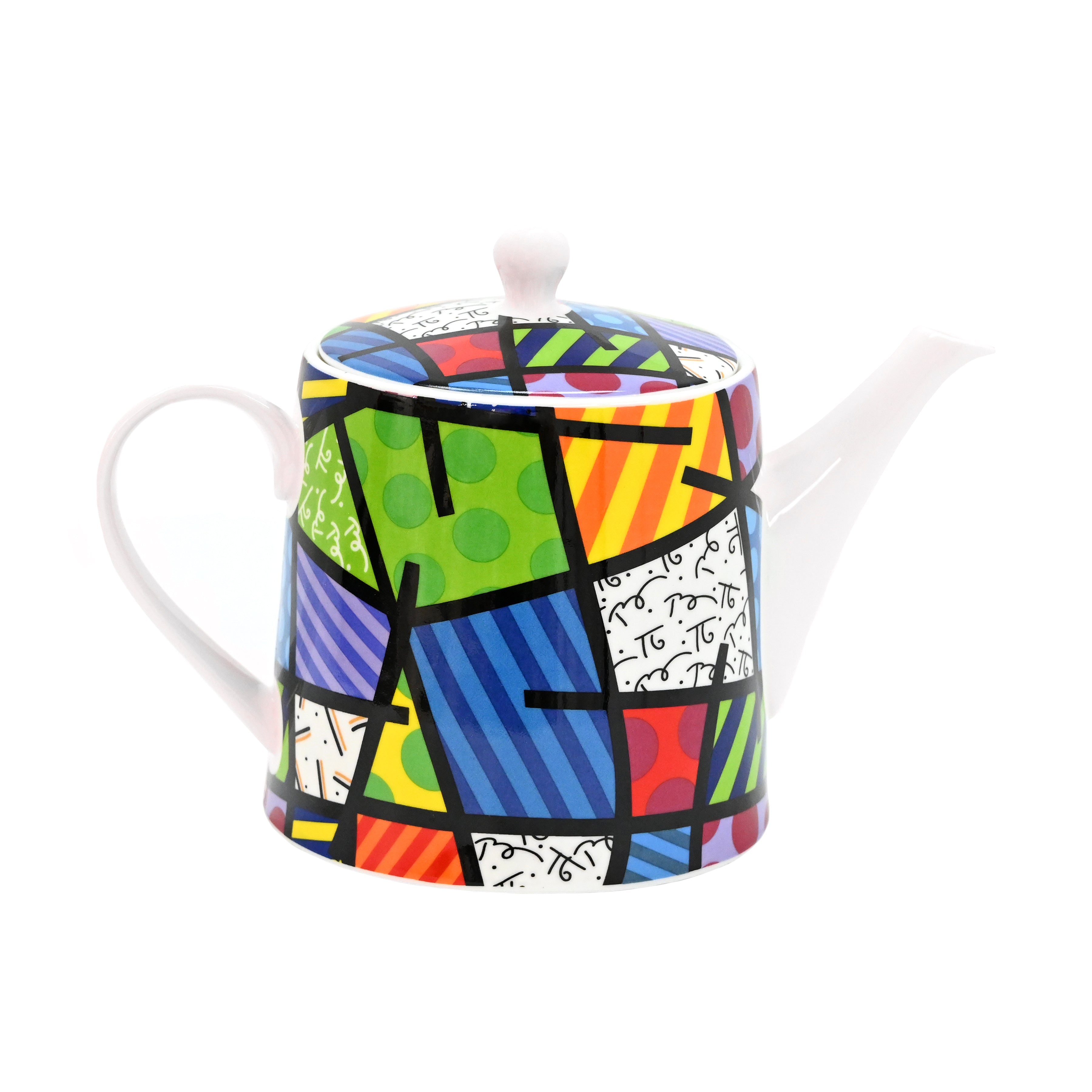 BRITTO ロメロ ブリット ♡ ティーポット Romero Britto Ceramic Teapot: HEART A New Day 63-ounces