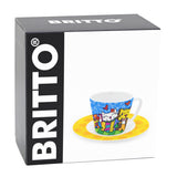 BRITTO® ESPRESSO COFFEE CUP & SAUCER PLATE - Best Friends