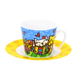 BRITTO® ESPRESSO COFFEE CUP & SAUCER PLATE - Best Friends