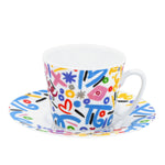 BRITTO® ESPRESSO COFFEE CUP & SAUCER PLATE - BRITTO Brush Strokes