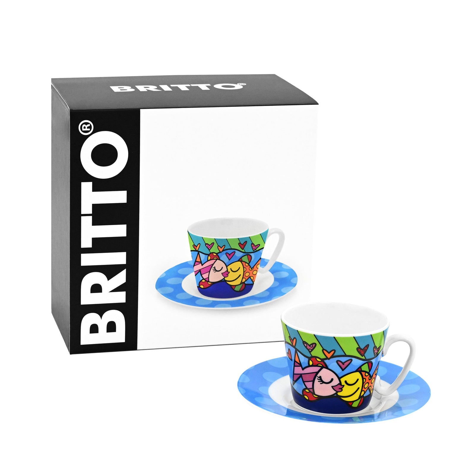 BRITTO® ESPRESSO COFFEE CUP & SAUCER - Deeply in Love
