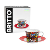 BRITTO® ESPRESSO COFFEE CUP & SAUCER PLATE - Nature in Harmony