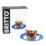 BRITTO® ESPRESSO COFFEE CUP & SAUCER PLATE - New Day