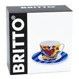 BRITTO® ESPRESSO COFFEE CUP & SAUCER PLATE - New Day