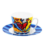 BRITTO® ESPRESSO COFFEE CUP & SAUCER PLATE - New Day