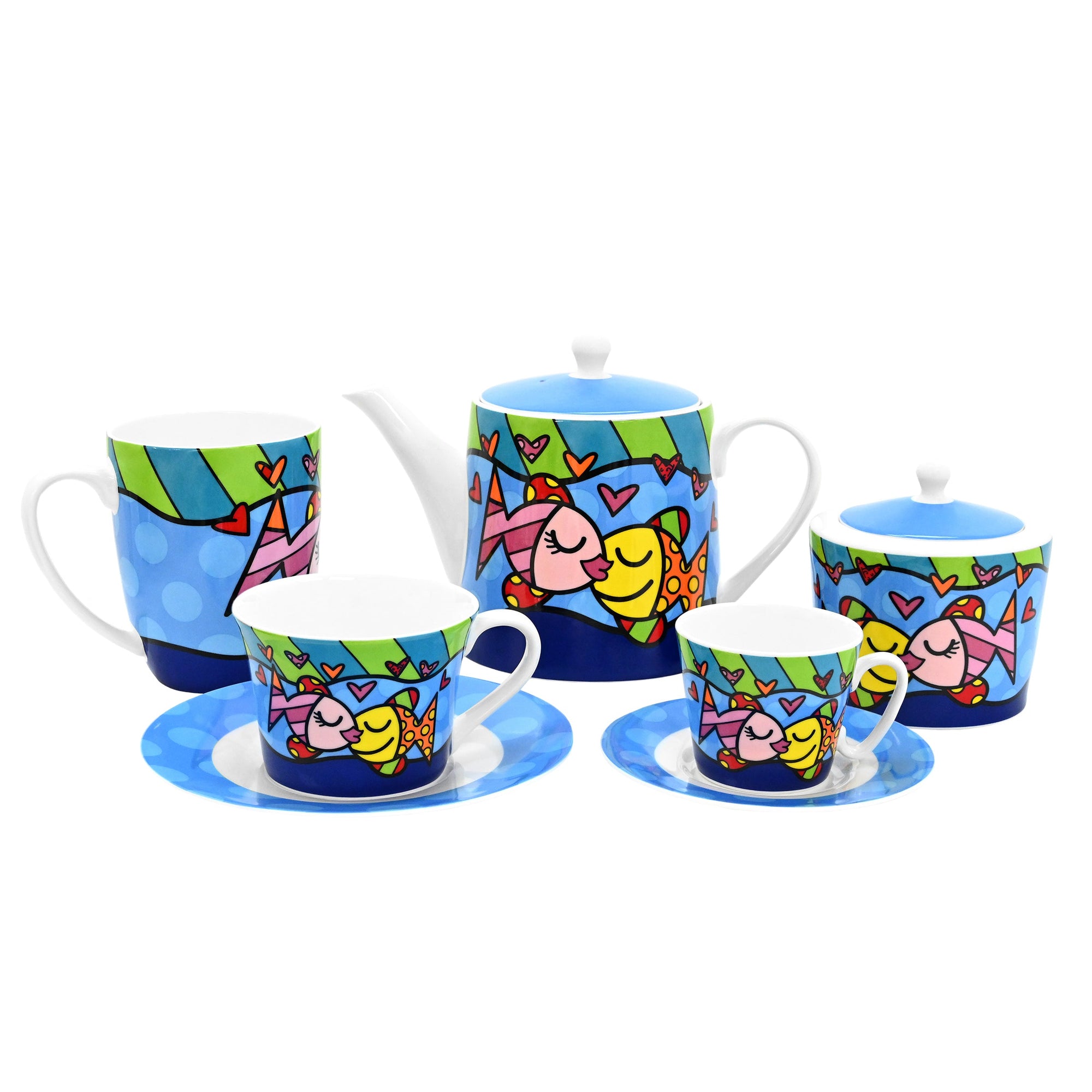 ロメロ・ブリット　Romero BRITTO ソルト＆ペッパー　調味料入れ　置物 Deeply in Love Britto Sugar Pot - Shop Britto