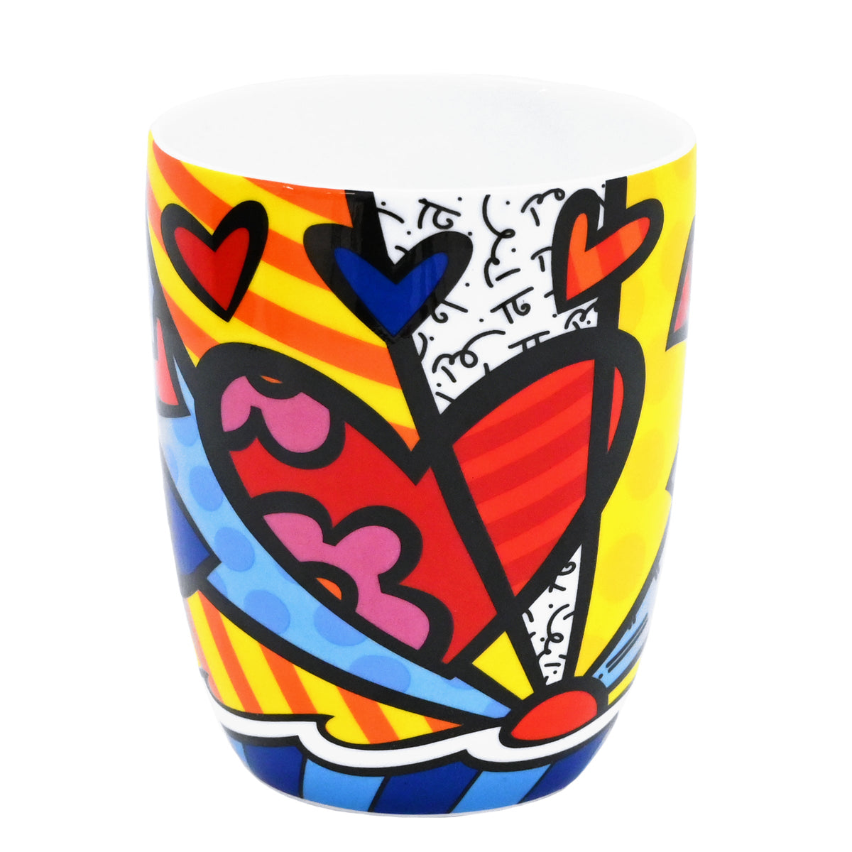 Romero Britto britto coffee mug new day  colorful pop art design