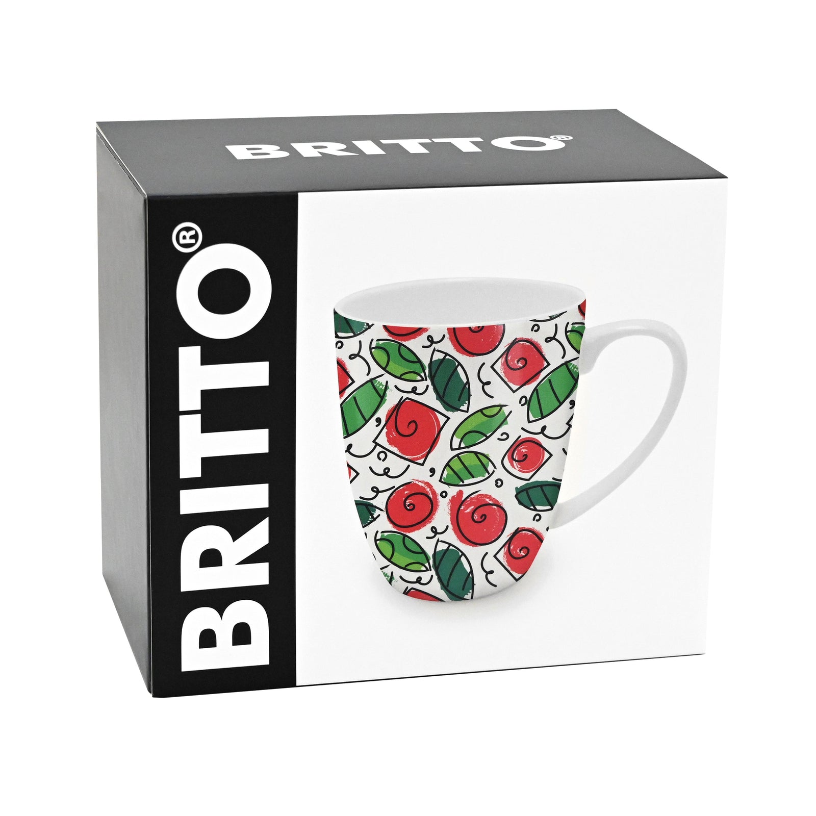modern pop art roses britto coffee mug  vibrant home decor