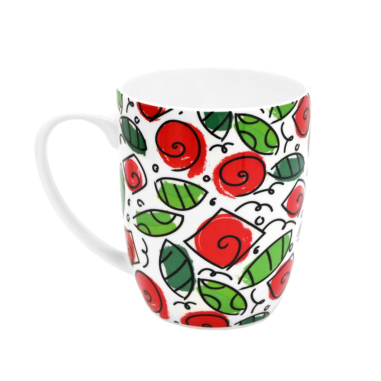 roses britto coffee mug  artistic colorful design collectible