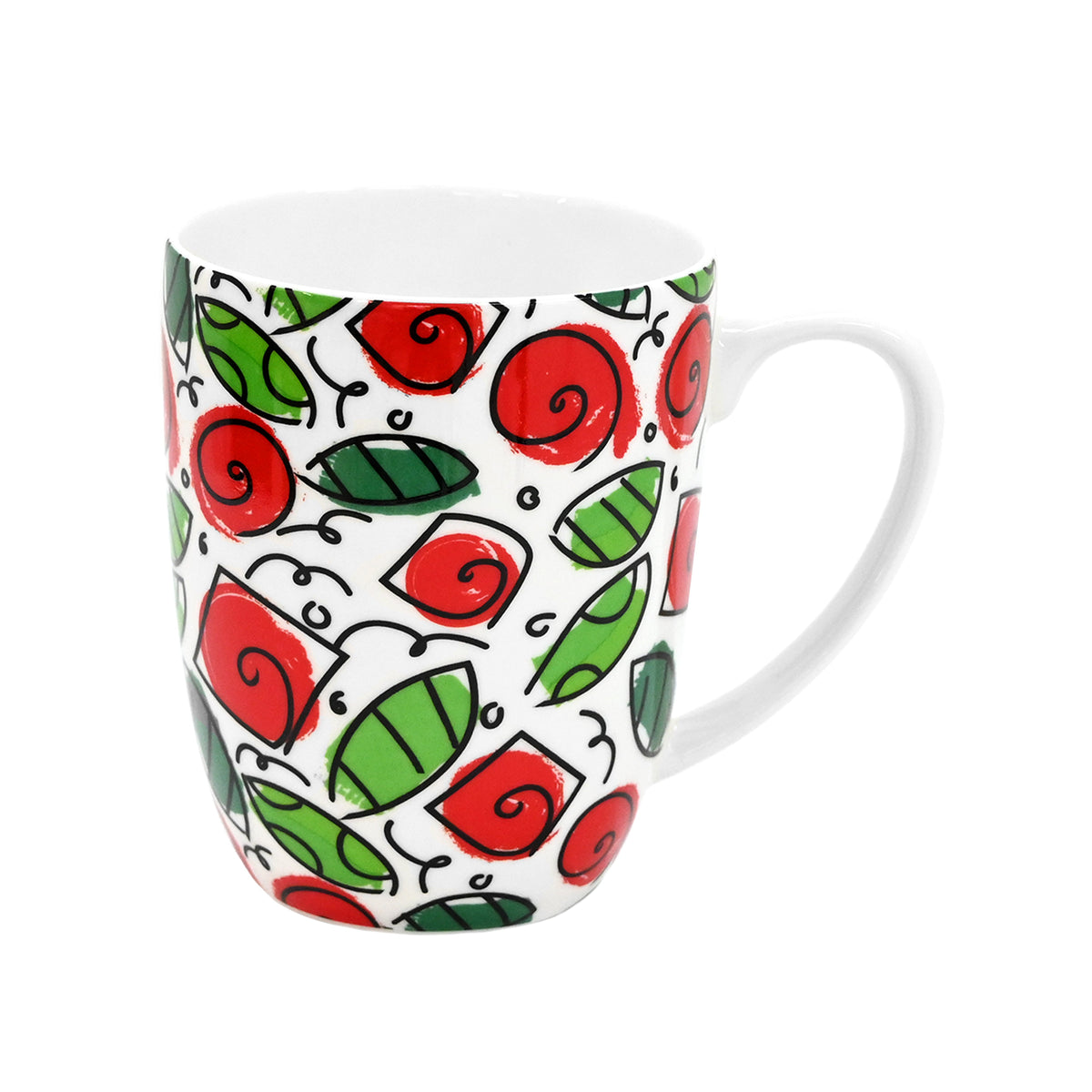 Romero Britto roses britto coffee mug  colorful pop art design