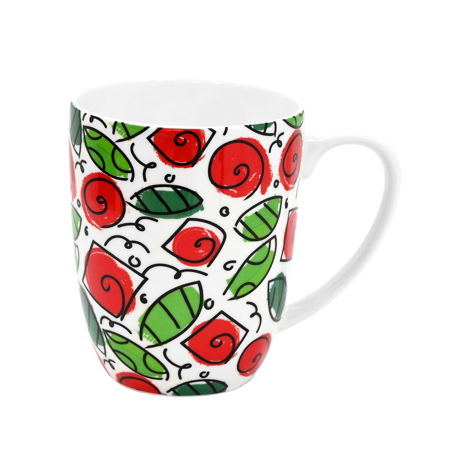 Romero Britto roses britto coffee mug  colorful pop art design