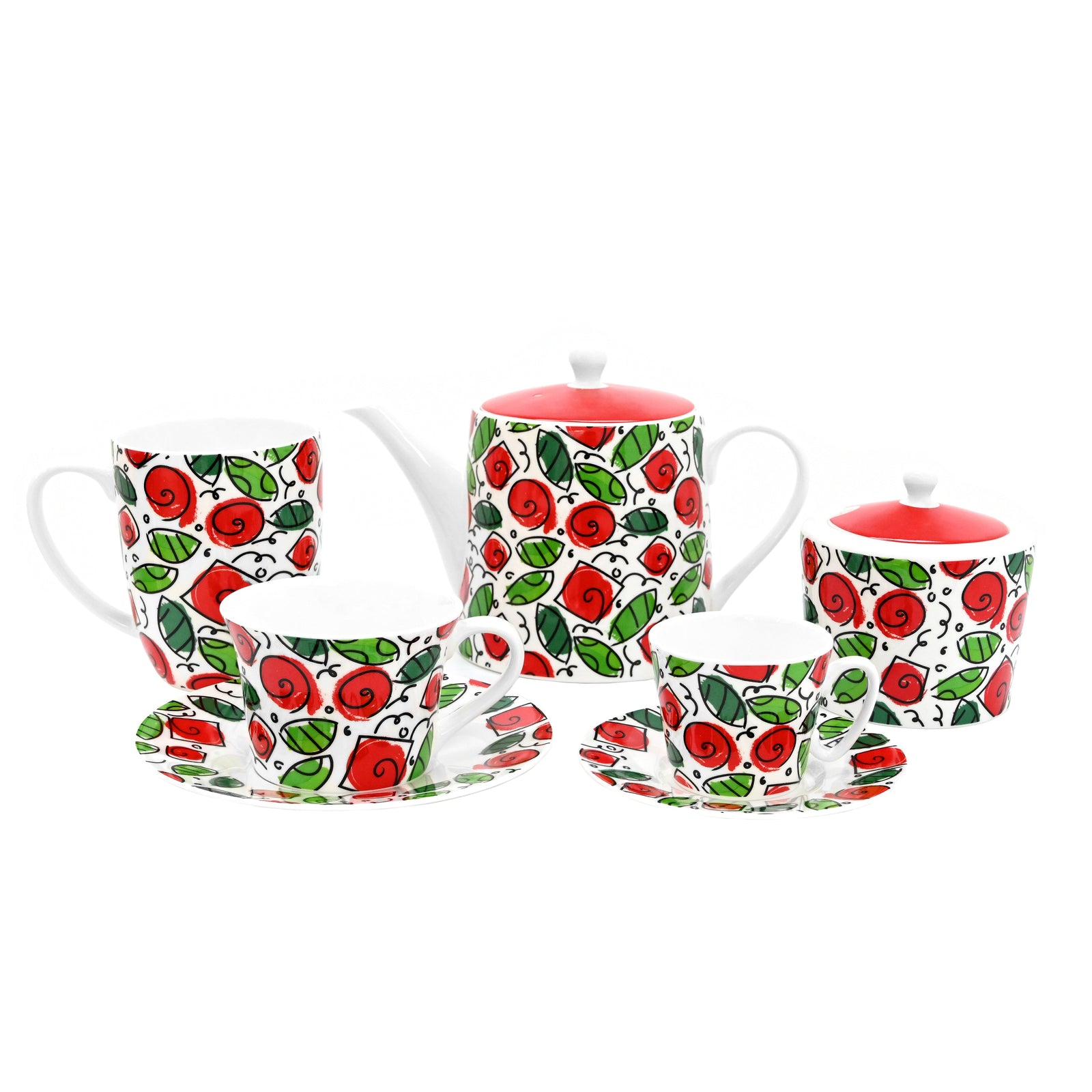Romero Britto roses britto coffee mug  contemporary pop art piece