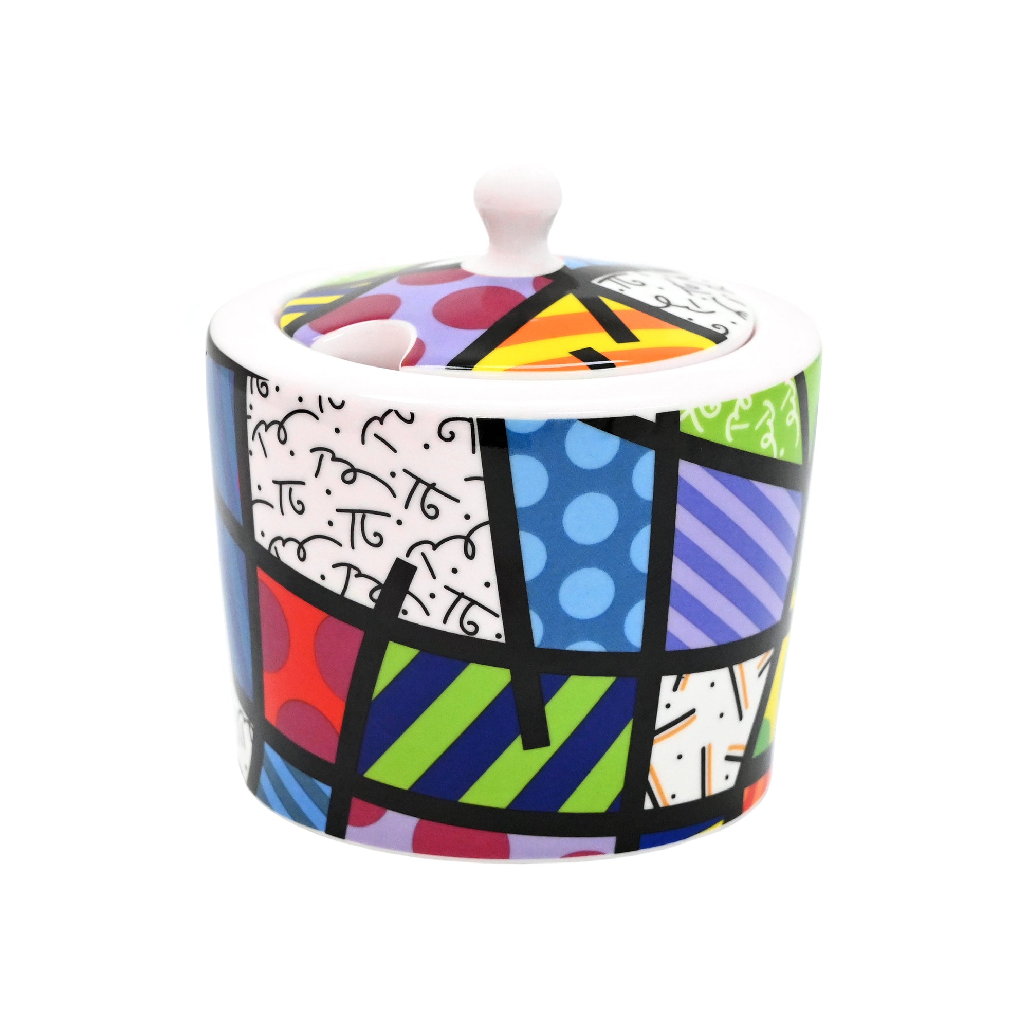 Colorful Landscape Britto Sugar Pot - Shop Britto