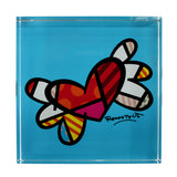 FLYING HEART - Glass Paperweight