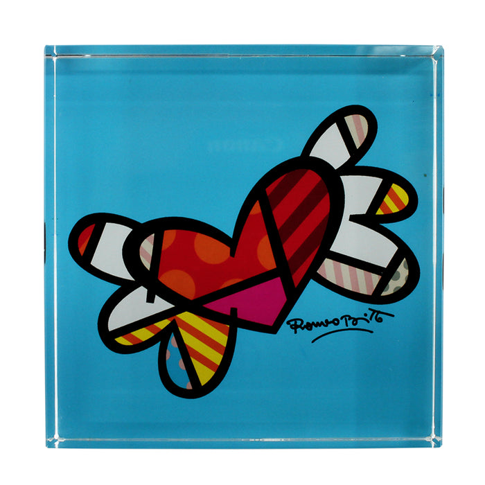 FLYING HEART - Glass Paperweight