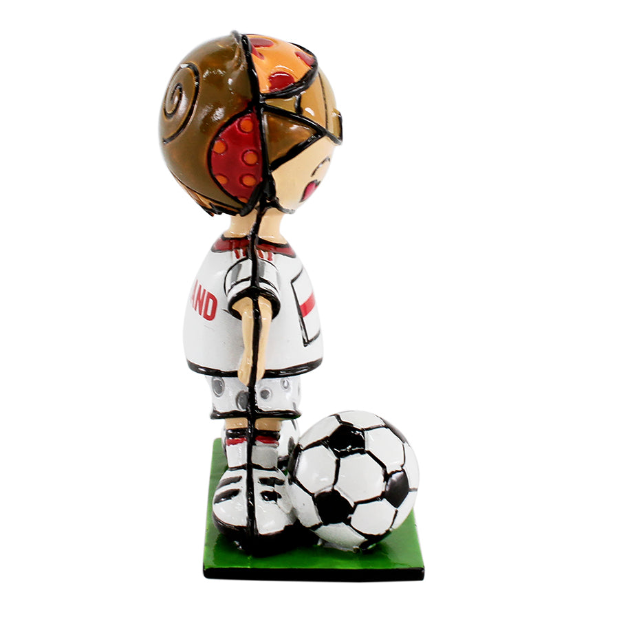 england soccer mini figurine  artistic colorful design collectible