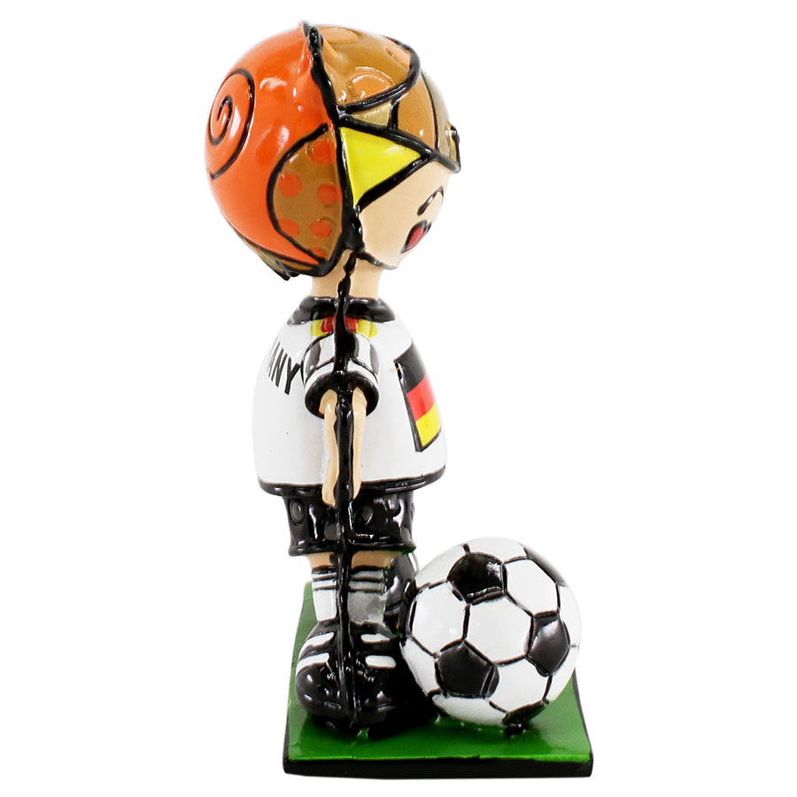 modern pop art germany soccer mini figurine  vibrant home decor