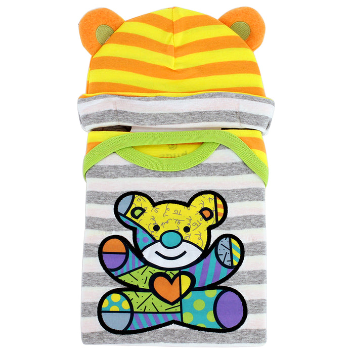 Happy Bear Onesie and Cap