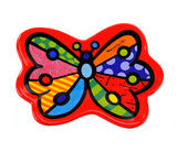 TEA BAG HOLDER - BUTTERFLY (RED)