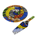 PLATE CAKE AND SERVER SAFARI