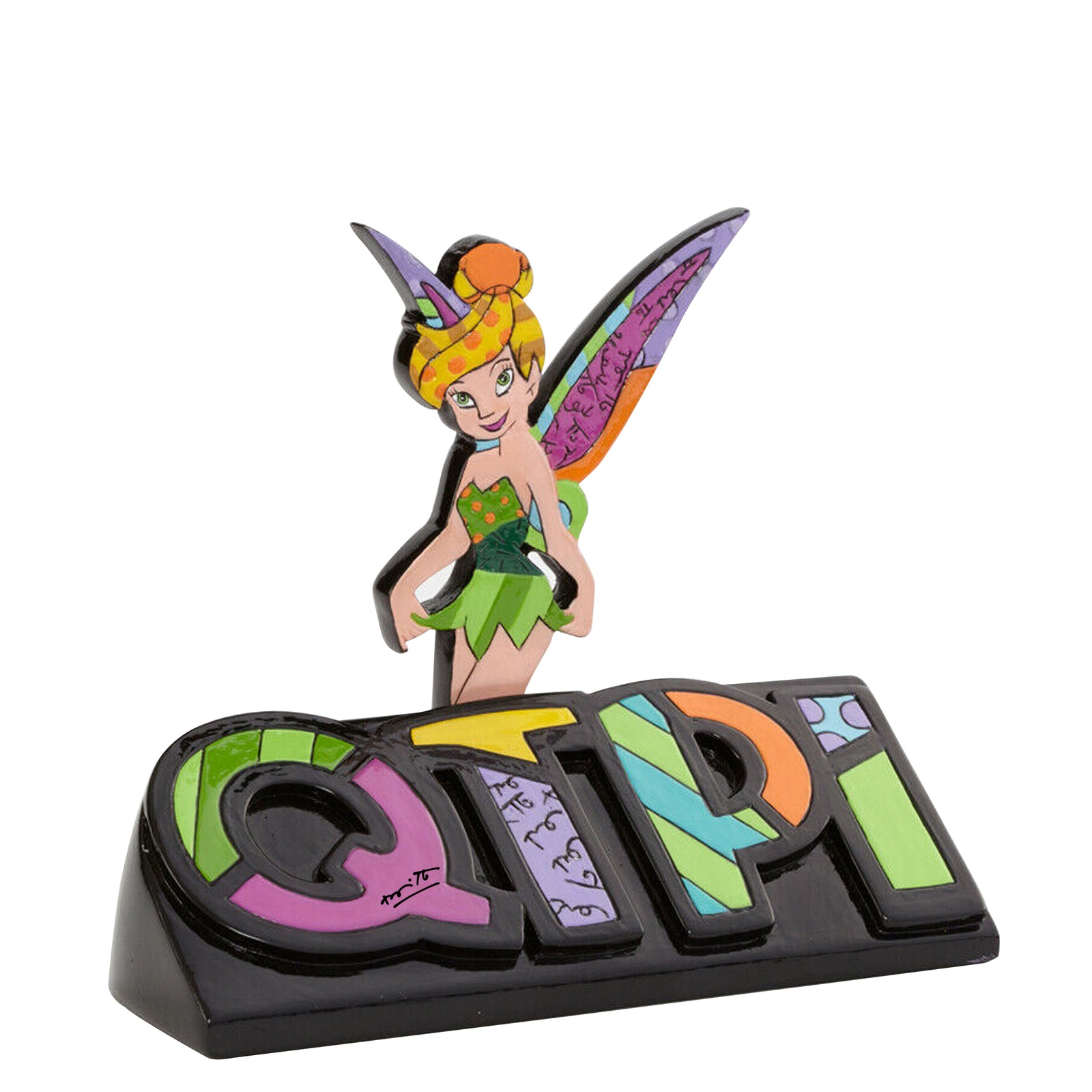 modern pop art tinkerbell word plaque qtpi disney  vibrant home decor