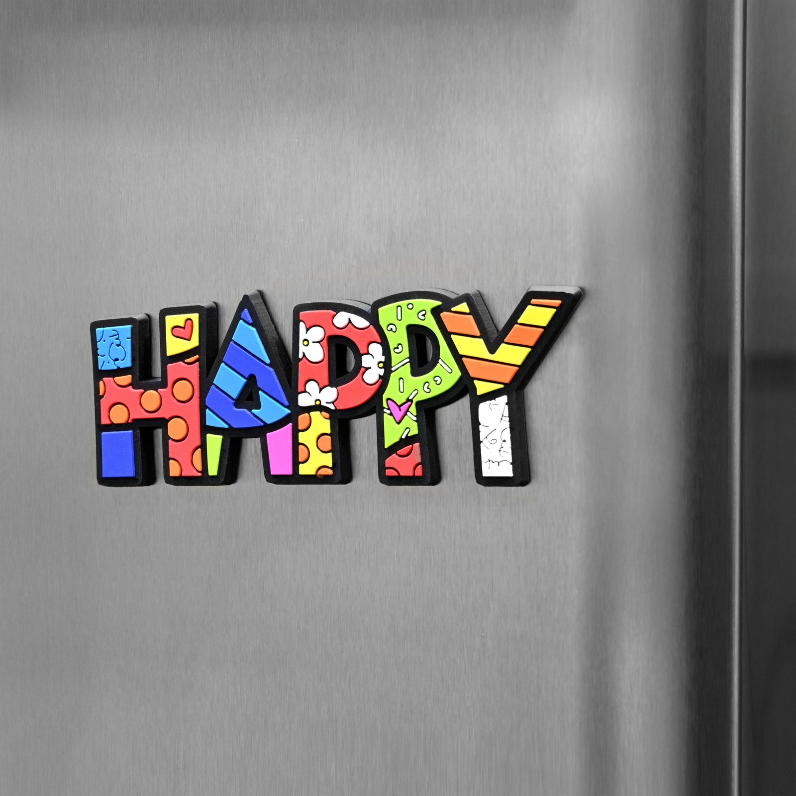 Romero Britto happy word britto magnet  colorful pop art design