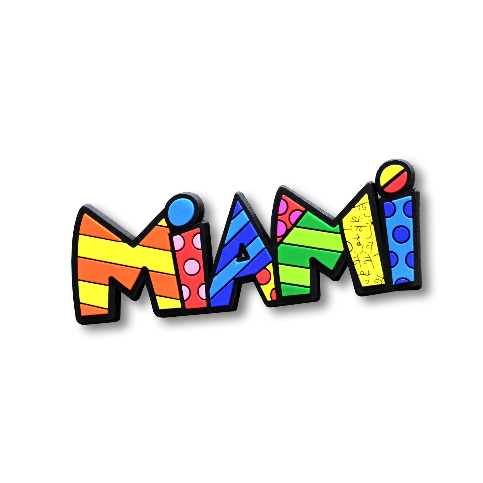 Romero Britto miami word britto magnet  colorful pop art design