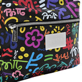 BRITTO® Vegan Leather Backpack Large - GRAFFITI COLORFUL