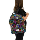 BRITTO® Eco Leather Backpack Large - GRAFFITI COLORFUL