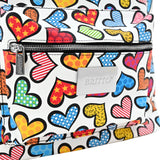 BRITTO® Vegan Leather Backpack Large - HEARTS